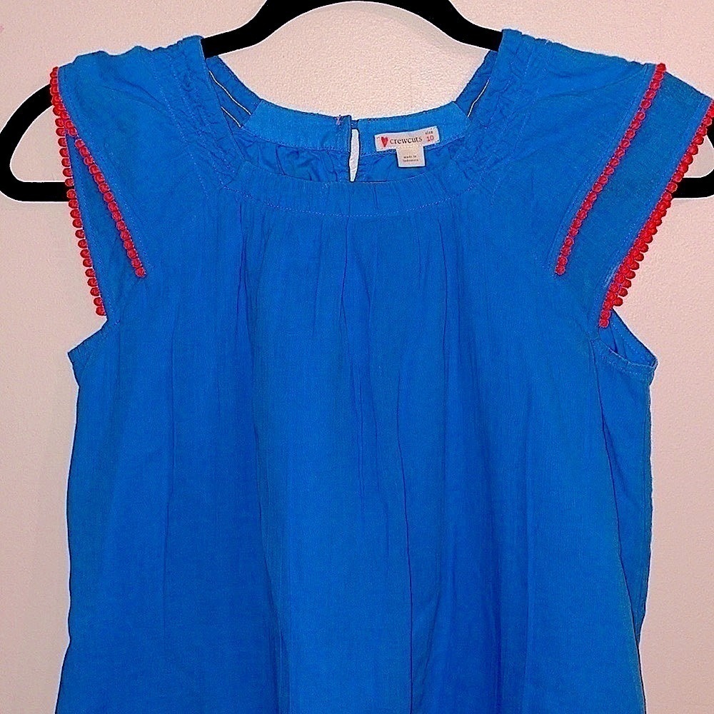 Crewcuts embroidered gauze dress